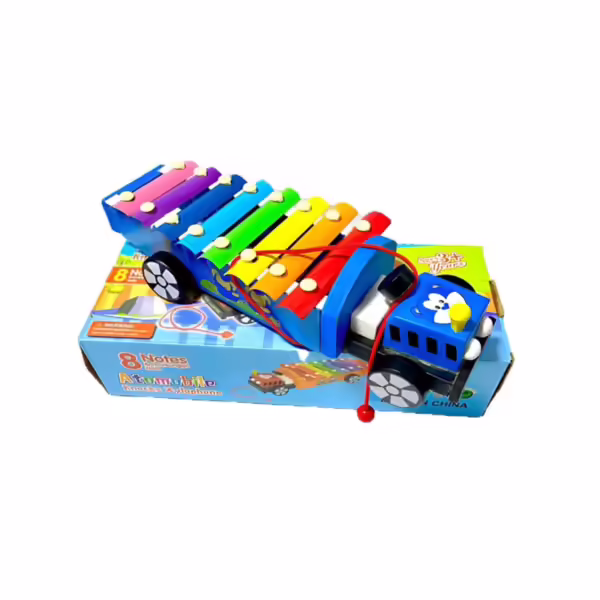 Xilófono Montessori de 8 notas, juguete educativo con 2 mazos, instrumento Musical.